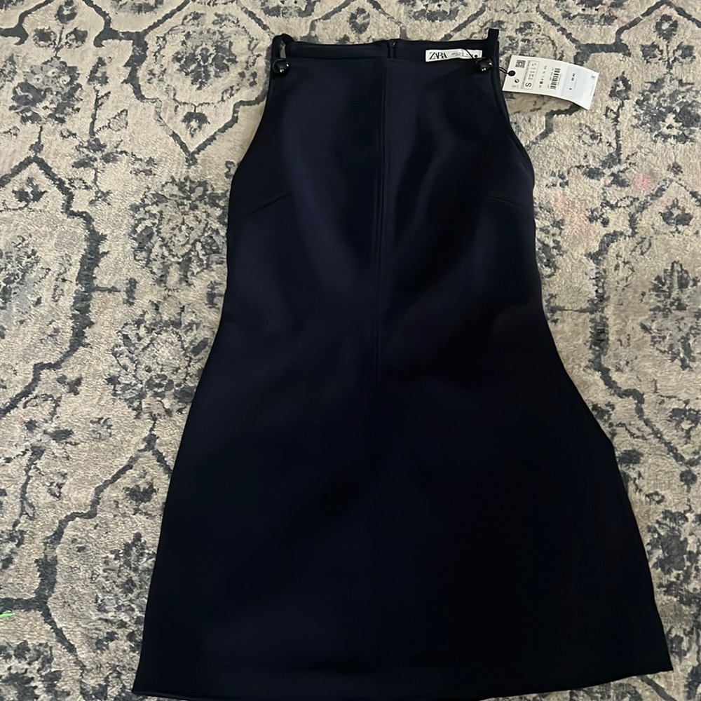 Zara navy blue dress, size small